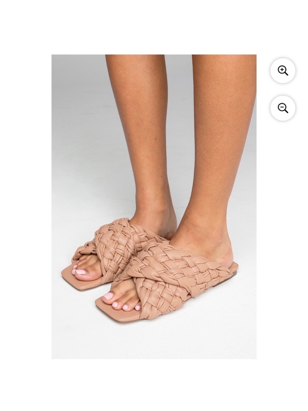 Steve Madden Blush Woven Slide Mules